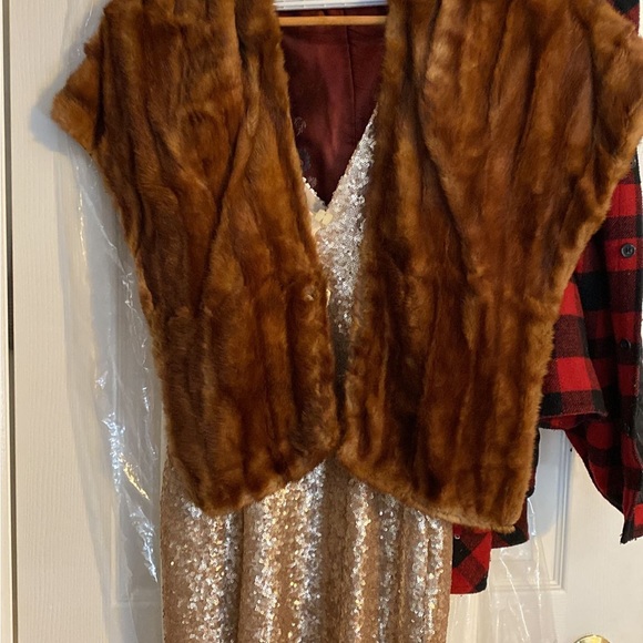 Dress The Population Harper Dress in Pale Blush Holiday Gown - Picture 7 of 8